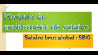 Traitement de salaire Partie 1 TSGE Cours et Exercice Darija [upl. by Jac]