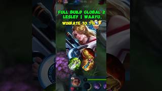 Lesley akan OP jika ditangan yang tepat  Full Build Global 2 Lesley  MLBBmlbbtopgloballesley [upl. by Ajat]