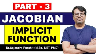 Jacobian Jacobian of Implicit Function Jacobian Example ParIII [upl. by Siuraj170]