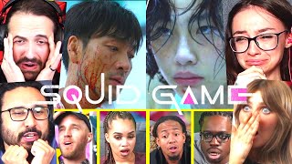 EVERYBODY IS SAD For SAEBYEOKS DEATH in SQUID GAME  amp FRONT MAN FACE REVEAL  Ep 8 REACTIONS [upl. by Lorita]