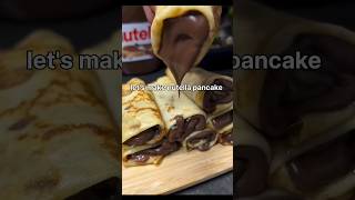 Nutella pancake 🥞 food cooking foryou feedshorts recipe recommended [upl. by Urbanus]