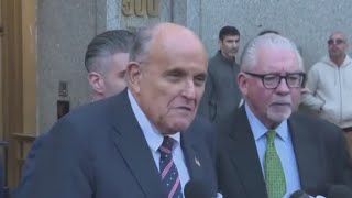 Rudy Giuliani appears in NYC court [upl. by Girard]