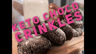 Low Carb Chocolate Crinkles super moist keto cookies [upl. by Corinna352]