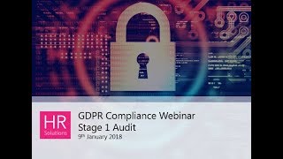 GDPR Compliance  Stage 1 Audit [upl. by Lucita]