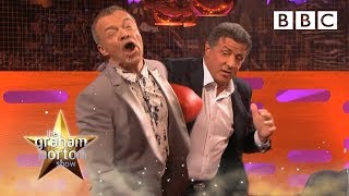 Sylvester Stallone unleashes his inner Rocky 🥊  The Graham Norton Show  BBC [upl. by Naenej]