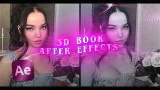 how to make a 3D book on ae  after effects tutorial [upl. by Leahcam778]