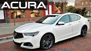 Acura TLX ASpec Review at NIGHT [upl. by Drawde968]