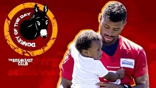 Donkey of the day Russell Wilson Parenting With Futures Son [upl. by Minabe382]