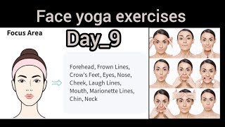 Day9 Face exercises to lose face fat  face yoga slimmer face yoga [upl. by Nybor]