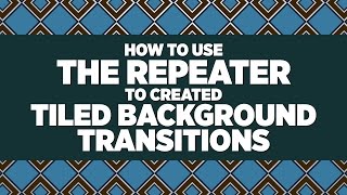 Custom TRANSITIONS amp BACKGROUNDS Using THE REPEATER  Adobe After Effects Tutorial [upl. by Honora]