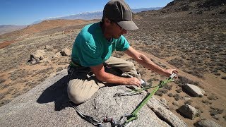 Basic amp Intermediate Outdoor Climbing 7 Top Rope Anchor  Using a Cordelette  Climbing Tech Tips [upl. by Hiller829]