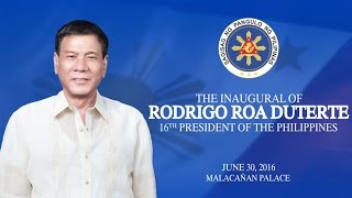 The Inaugural of Rodrigo Roa Duterte 16th President of the Philippines [upl. by Elok]