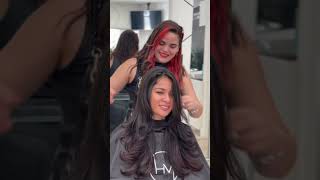 Stunning Hair Transformation Butterfly Haircut amp Kerastase Serum at Open Hair Miami Salon [upl. by Lonni]