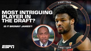 Stephen A makes the case for Bronny James being the MOST intriguing NBA Draft player 👀  First Take [upl. by Ydissac]