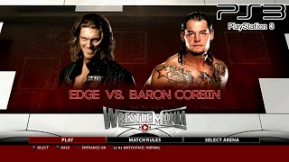 WWE 2K16 PS3  Edge VS Baron Corbin  KO Match 2KmClassic [upl. by Nairadas126]