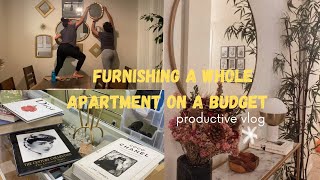 Furnishing a whole apartment on a budget [upl. by Bowlds]