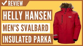 helly hansen mens svalbard insulated parka Review [upl. by Nosila]