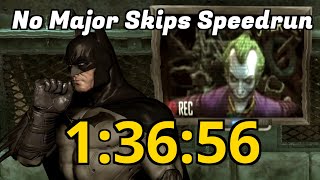 Batman Arkham Asylum Speedrun No Major Skips in 13656 obsolete [upl. by Hcab923]