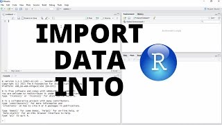 Import Data into R Studio [upl. by Atinniuq]