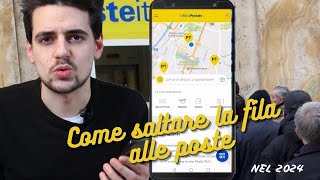 Prenota ticket POSTE ITALIANE  come funziona e come SALTARE LA FILA nel 2024 [upl. by Akemihs]