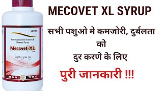 Mecovet  Xl Syrup  Methylcobalamin Vitamins And Minerals Syrup  How To Use [upl. by Ecirtaemed]