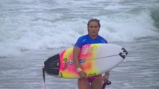 Felicity Palmateer Surfing at the Supergirl Pro  Highlights [upl. by Enoek]