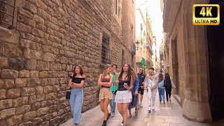 🐣 Barcelona Easter Bank Holiday Weekend  Born District  Walking tour 4K [upl. by Yunick]