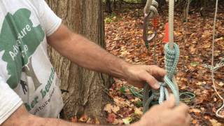 Tree Climbing Knots  Foot Loop with a French Prussik [upl. by Demah]