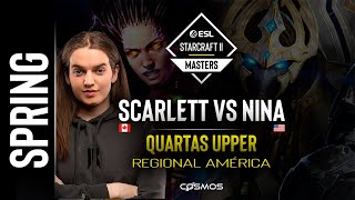 PLAYOFFS  Scarlett vs Nina 🥉Starcraft 2  Spring ESL Masters Playoffs [upl. by Afton]