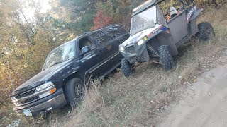 taking the chevy and a RZR on the Trails [upl. by Eneladgam349]