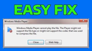 How To Fix Windows Media Player Cannot Play the File [upl. by Stonwin287]