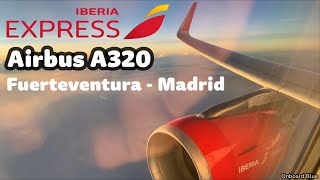 TRIP REPORT  Iberia Business Class  Iberia Express A320214  Fuerteventura to Madrid [upl. by Jaynell]