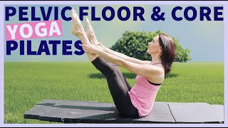 Yoga Pilates exercises for CORE amp Pelvic Floor  Yogalates  PCOS friendly [upl. by Haskins]