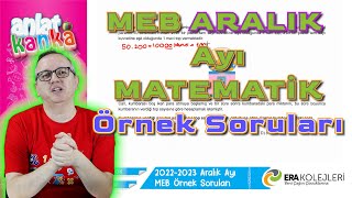 Aralık Ayı Örnek Sorular Matematik LGS 2023 [upl. by Flem]