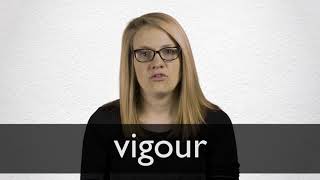 How to pronounce VIGOUR in British English [upl. by Chevy]