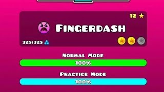 Geometry Dash  Fingerdash 100 2 coins [upl. by Nilkoorb974]