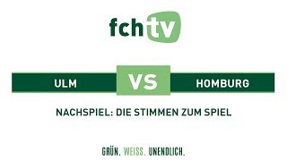 SSVFCH I Stimmen zum Spiel SSV Ulm  FC 08 Homburg RLSW 201819 [upl. by Ryter101]