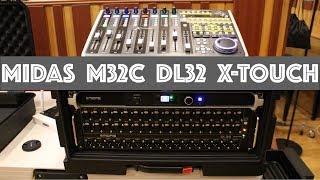 MIDAS M32C DL32 Behringer XTouch Interconnect walkthrough in 4 minutes [upl. by Latsyrcal279]