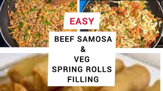 HOW TO MAKE SPRING AND SAMOSA FILLING [upl. by Junie]