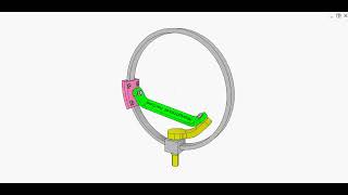 Curved slider crank mechanism 2 [upl. by Anirroc192]