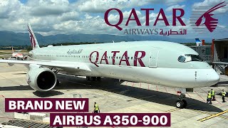 QATAR AIRWAYS AIRBUS A350900 Economy  Geneva  Doha  Flight Review [upl. by Gonick]