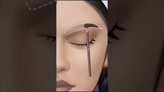 Eyebrow pencil ASMR video relaxing shorts asmr animation makeup skincare [upl. by Ennaid]