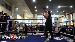 Froch vs Groves 2 Carl Froch shadow boxing workout [upl. by Viviane893]