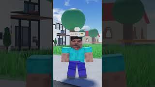 I AM STEVE 😎roblox steve minecraft funny memes trending shorts [upl. by Alveta138]