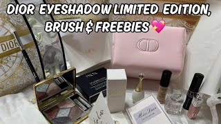 Dior Holiday 2024 Unboxing  Diorshow 5 Couleurs Limited Edition Backstage Brush amp Freebies 💕 [upl. by Nuahsed635]