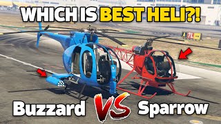 GTA 5 ONLINE  SPARROW VS BUZZARD WHICH IS BEST [upl. by Amik]