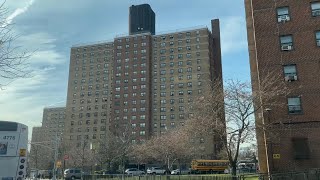 Brooklyn NYC Hoods  Bed Stuy Eleanor Roosevelt Houses Neighborhood Project Drive Through [upl. by Glover]