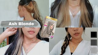 TUTORIAL CAT amp BLEACHING RAMBUT SENDIRI DI RUMAH ASH BLONDE🦈 [upl. by Roseline]