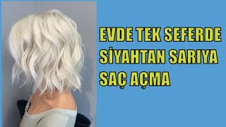 EVDE PLATİN SARI SAÇ BOYAMA  EVDE SARI SAÇ BOYAMA [upl. by Harley]