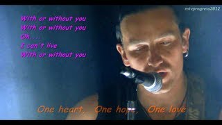 U2  With Or Without You  live 1987  lyrics [upl. by Pirnot]